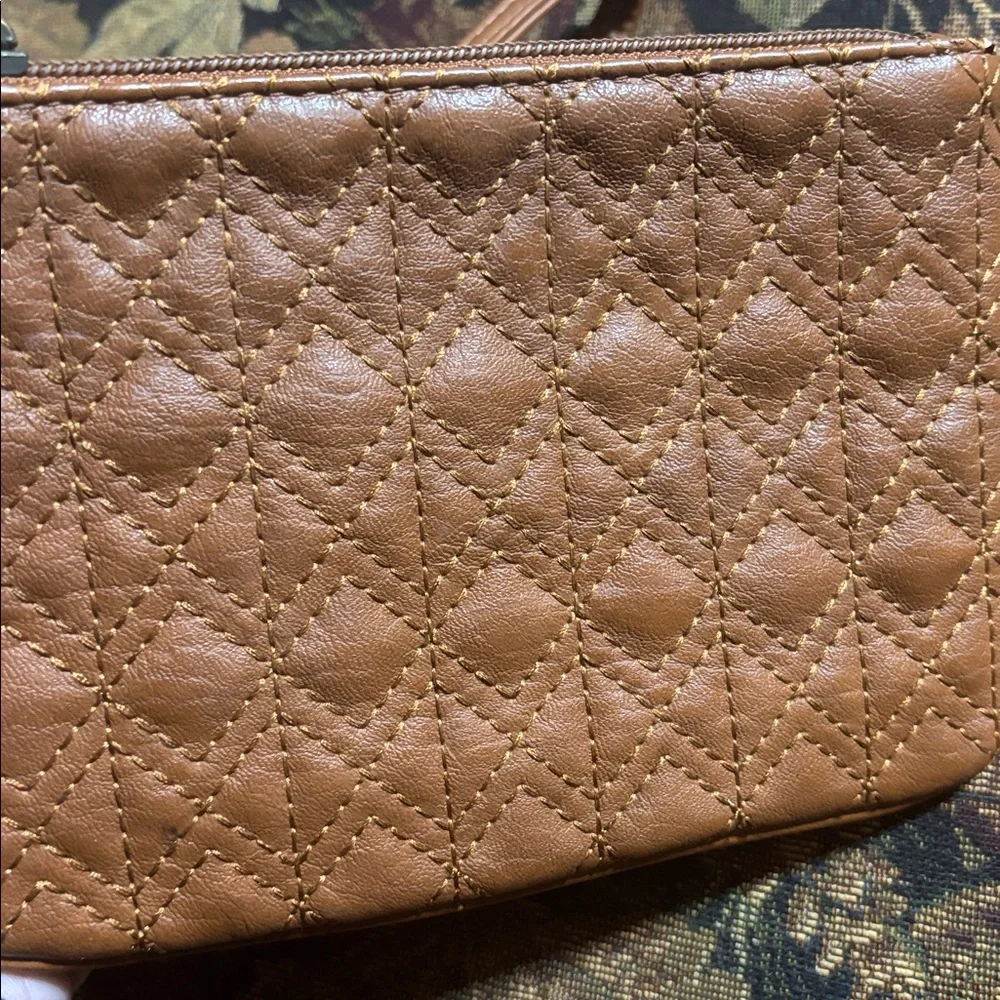 ~BUNDLE ONLY~Express Quilted Tan Wristlet